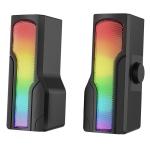 Rampage 2.0 Bluetooth lu Rms 3W-2 RGB Işıklı Multimedia Usb 5V 45dB Gaming Oyuncu Speaker
