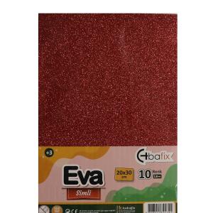 Bafix Simli Eva A-4 Renk Glitter 10 Lu (1 Paket 10 Adet)