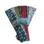 Bafix Krapon Kağıdı 50x200 CM Karışık Renk Desenli Krapon Kağıdı 10 Lu Paket