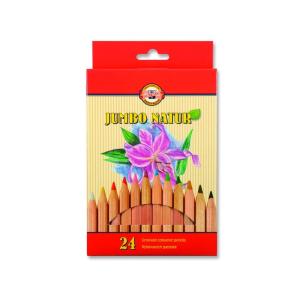 Koh-I Noor 0301 Jumbo Natur Kuru Boya 24 Renk