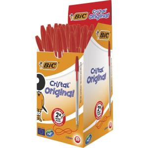 Bic Cristal Medium Tükenmez Kalem 1.0mm Kırmızı 50 Li Paket