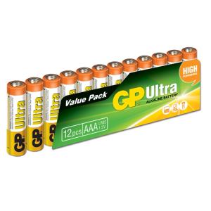 Gp Ultra Alkalin İnce Kalem Pil AAA 12 Li Blister