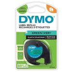DYMO S0721640 LetraTag Plastik Şerit 12mm x 4mt Yeşil