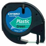 DYMO S0721640 LetraTag Plastik Şerit 12mm x 4mt Yeşil