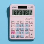 Casio MX-12B Masaüstü Hesap Makinesi Pembe 12 Hane