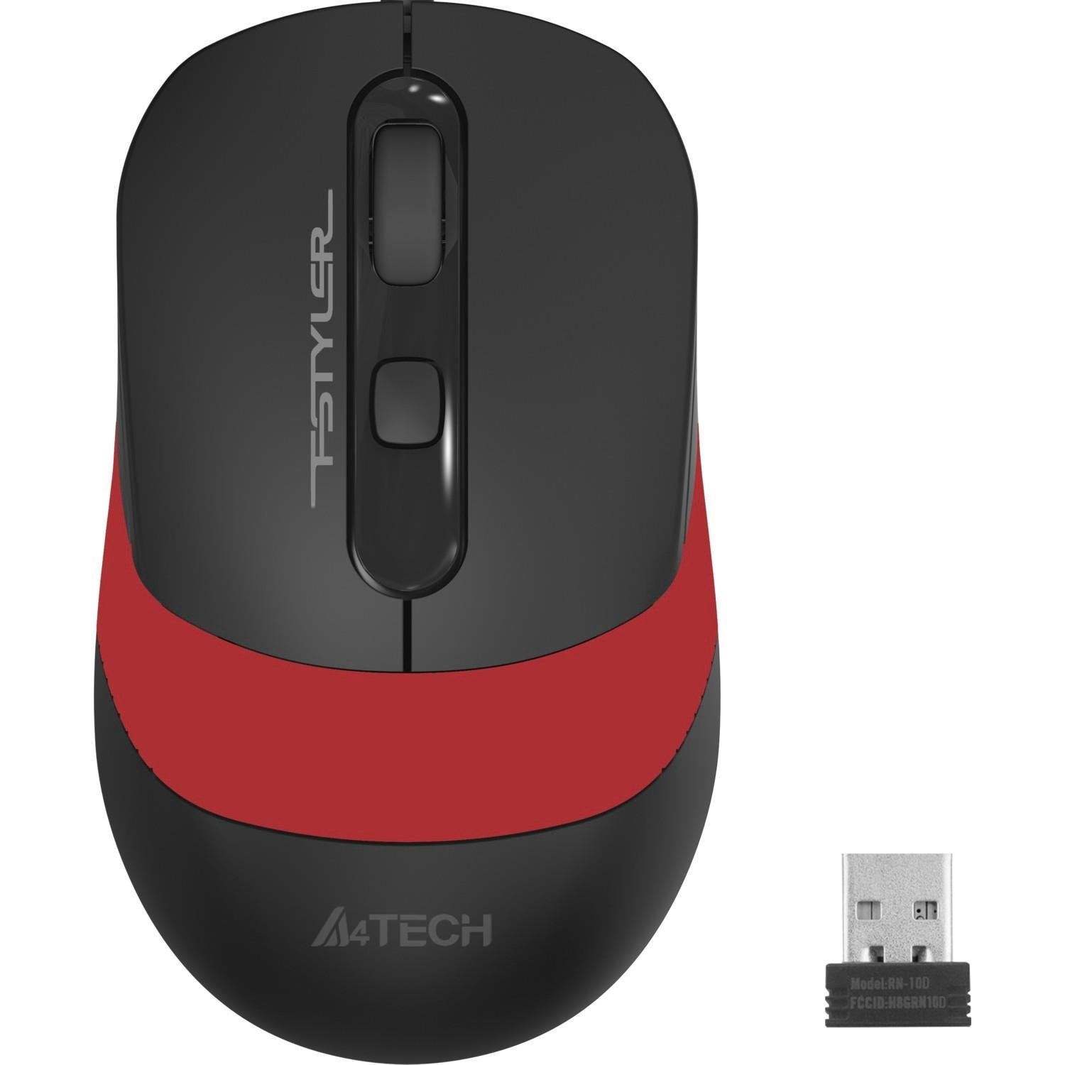 A4Tech FG10 Nano Kablosuz Optik Mouse 2000 Dpi Kırmızı