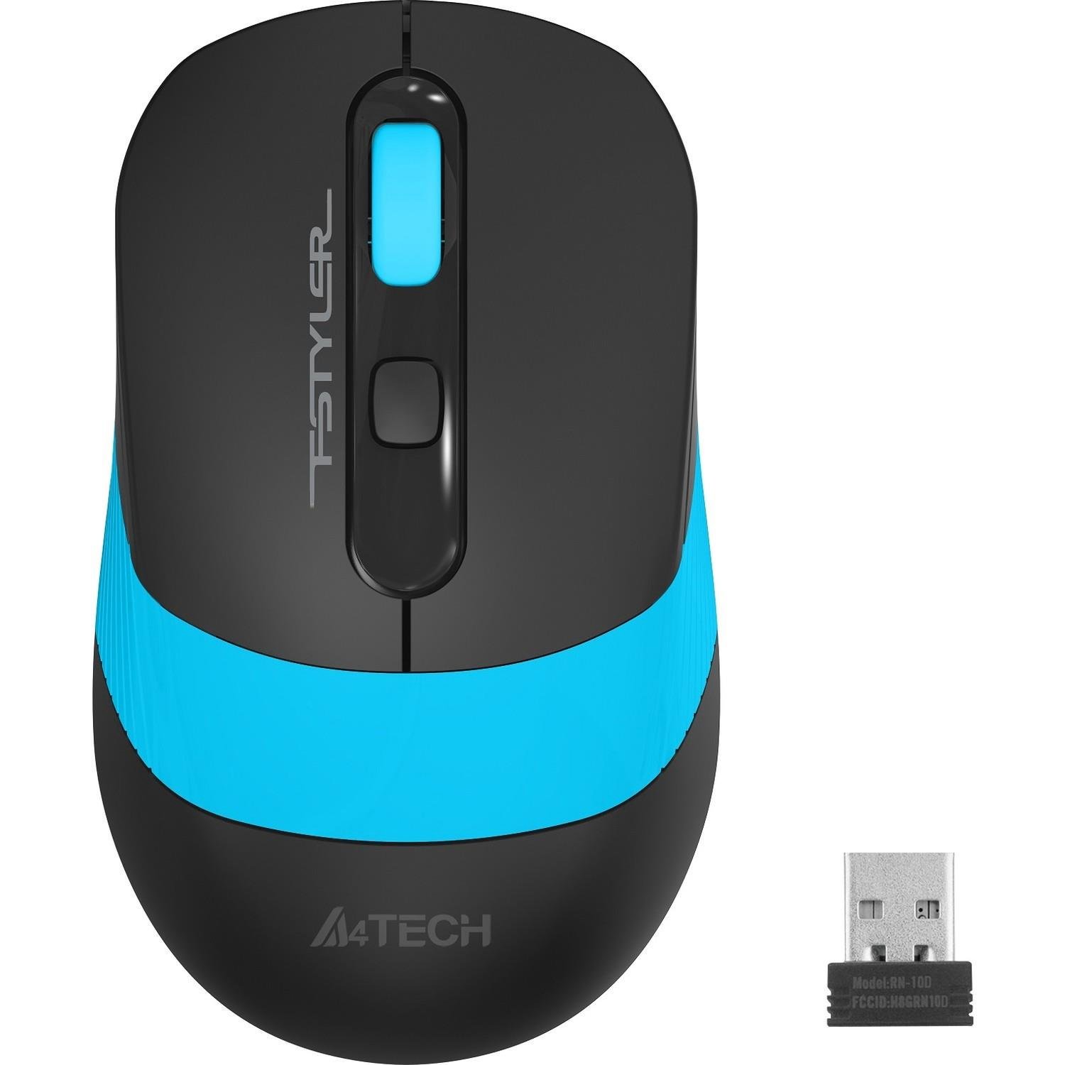 A4Tech FG10 Nano Kablosuz Optik Mouse 2000 Dpi 2.4 GHz Mavi Siyah