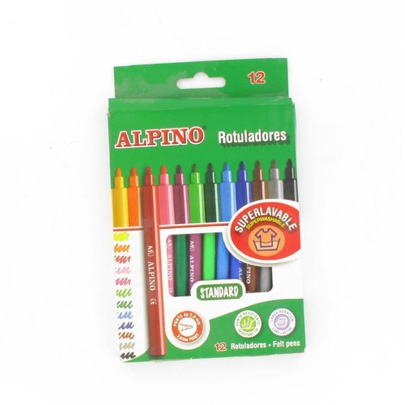 Alpino AR001002 Keçeli Boya Kalemi 12 Renk