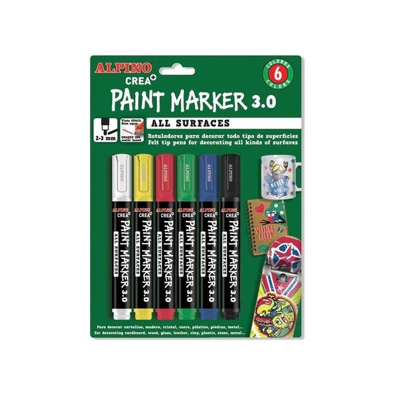 Alpino Markör Paint Crea 6 Lı Blister