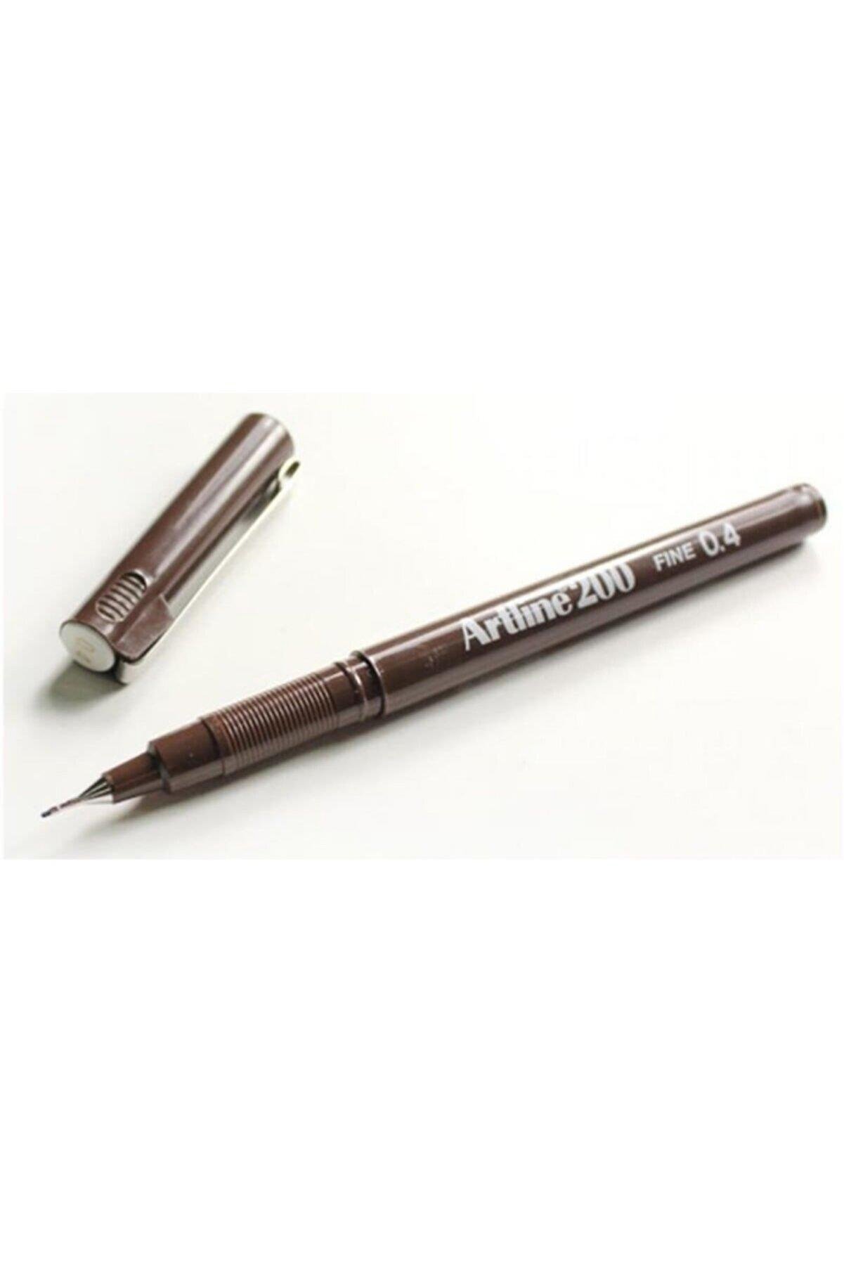 Artline Fineliner 0.4 MM Koyu Kahverengi (12 Li Paket)