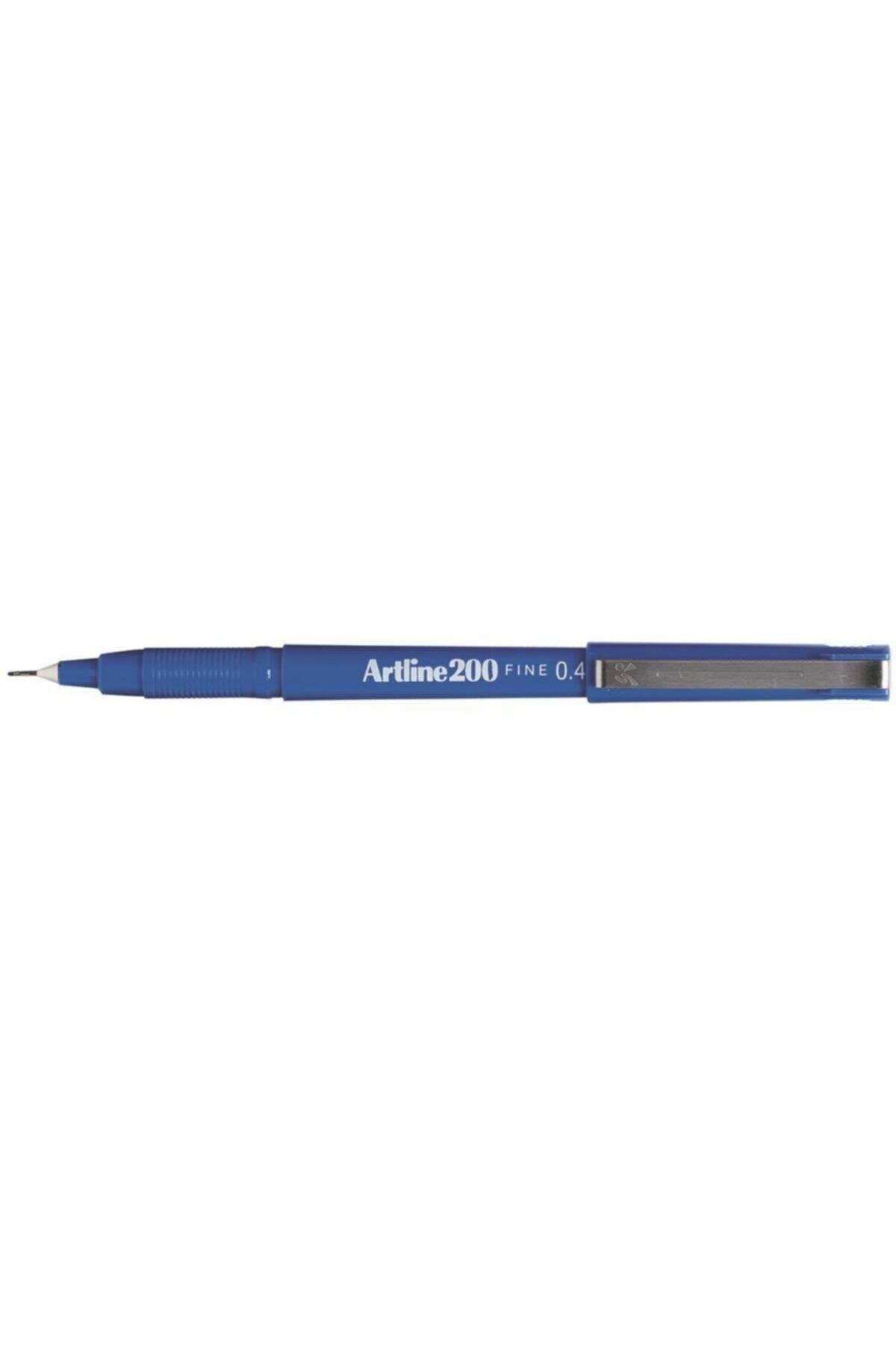 Artline Fineliner 0.4 MM Mavi (12 Li Paket)