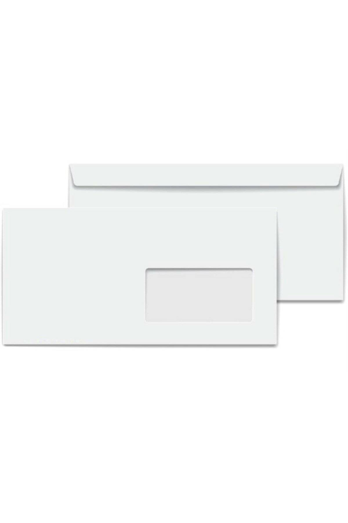 Asil Doğan Diplomat Zarf Extra Silikonlu Pencereli 10.5x24cm 110 Gram Beyaz x 500 Lü Paket