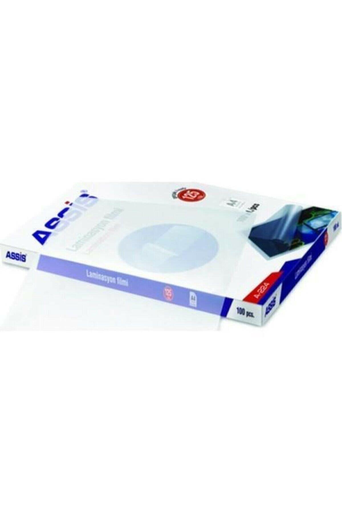 Assis 224 Laminasyon Filmi 125 Micron A4 100 Lü Paket