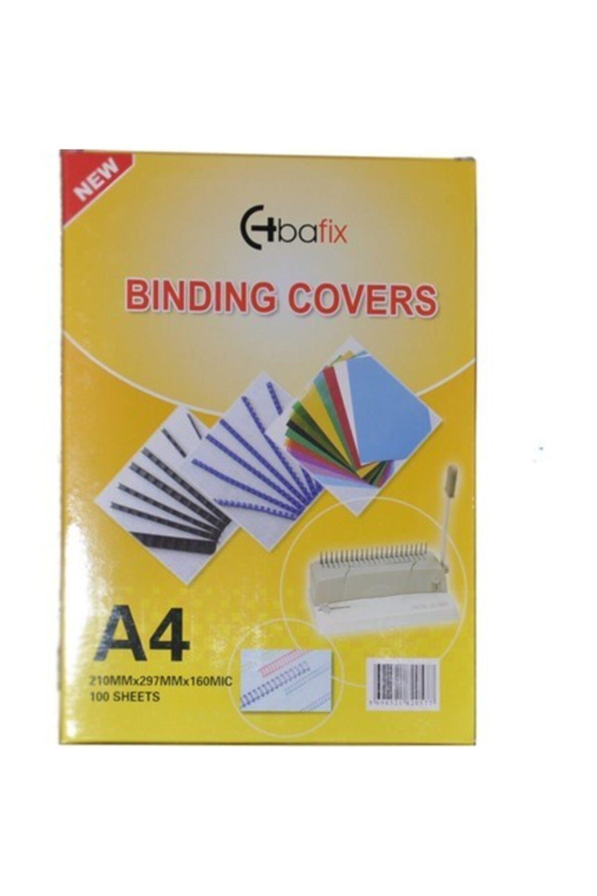 Bafix A-4 Pvc Cilt Kapağı 160 Micron Mat Sarı 100 Lü (1 Paket 100 Adet)