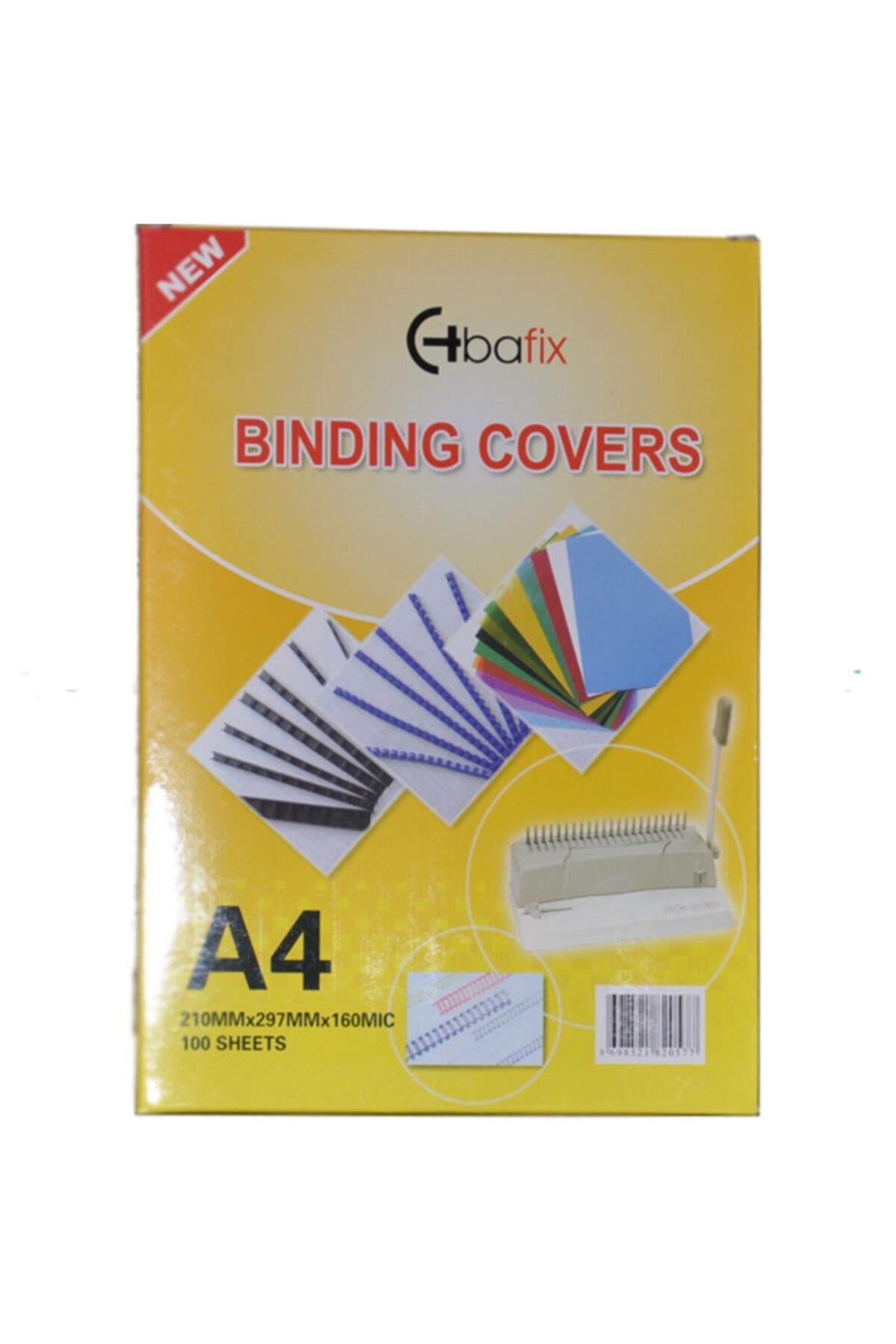 Bafix A-4 Pvc Cilt Kapağı 160 Micron Şeffaf (1 Paket 100 Adet)