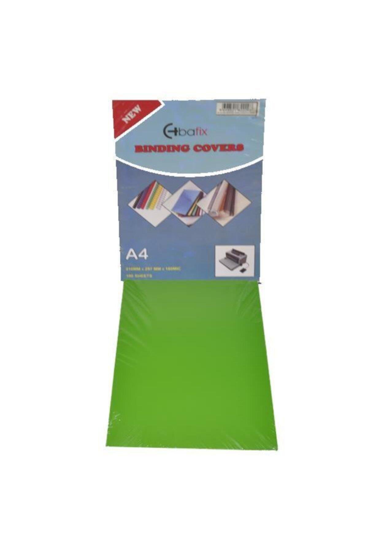 Bafix A-4 Pvc Cilt Kapağı 160 Micron Yeşil 100 Lü (1 Paket 100 Adet)