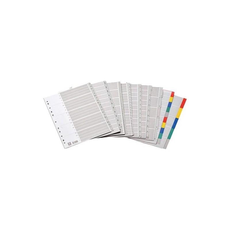 Bafix Seperatör 1-12 Rakamlı Plastik A4