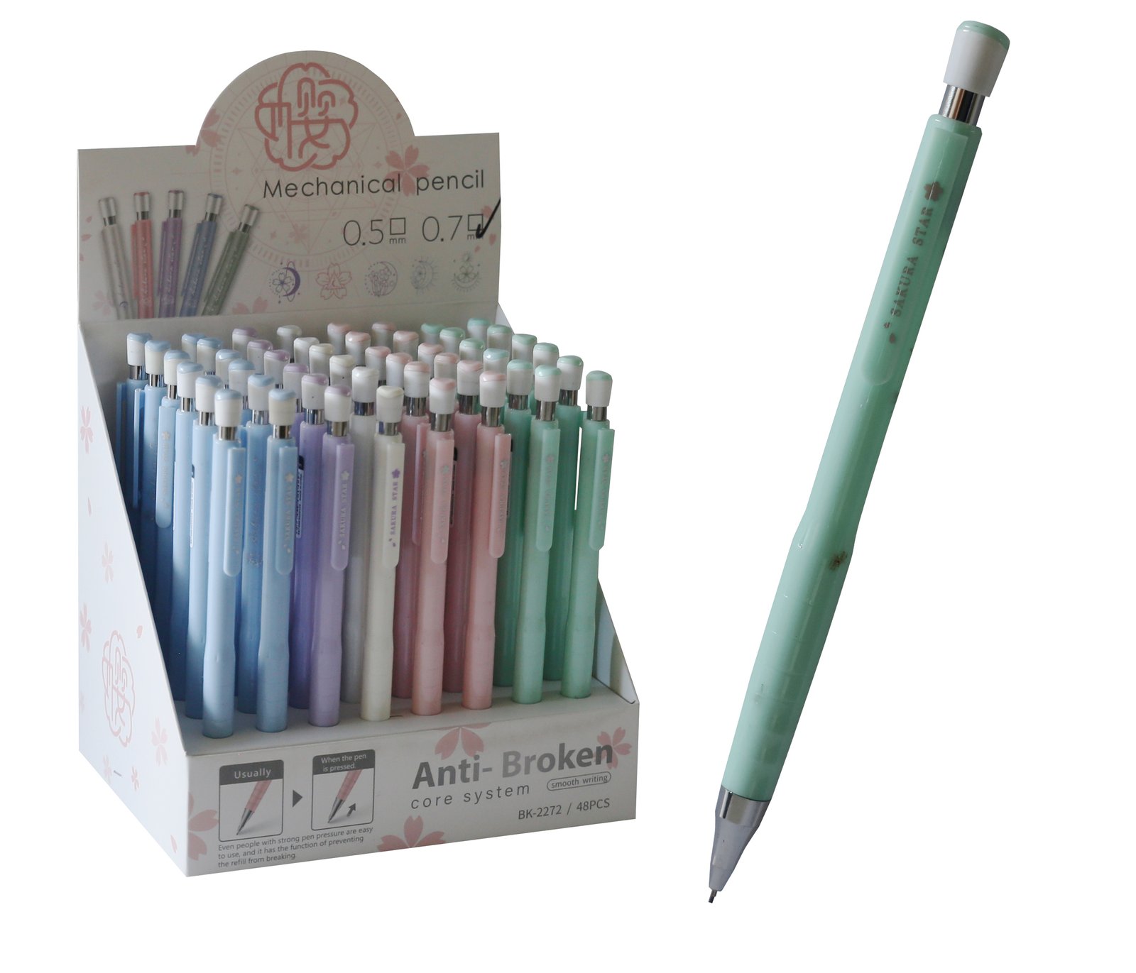 Bafix Baiku Versatil Kalem 0.7 MM Uçlu Kalem (48 Li Paket)