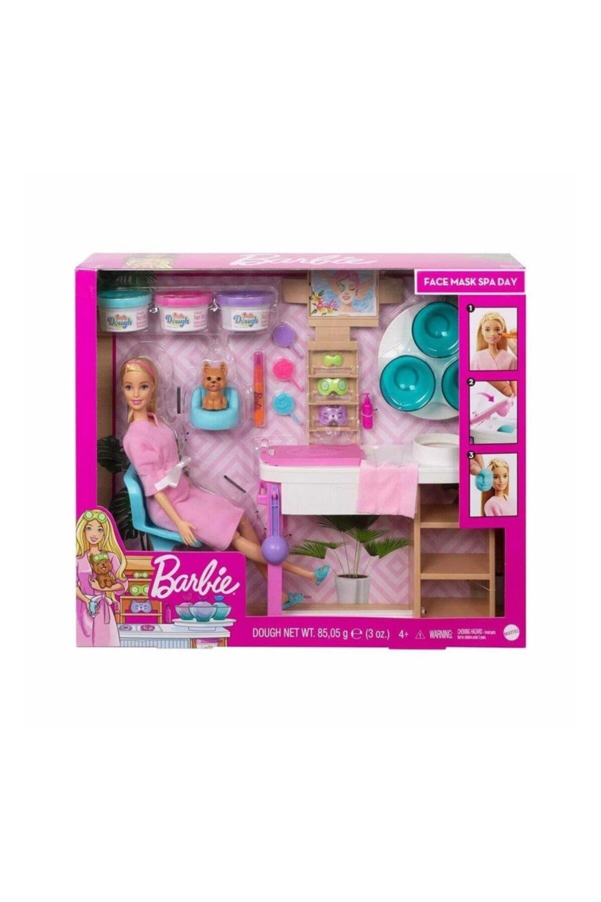 Barbie Wellness Yüz Bakımı Yapıyor Oyun Seti