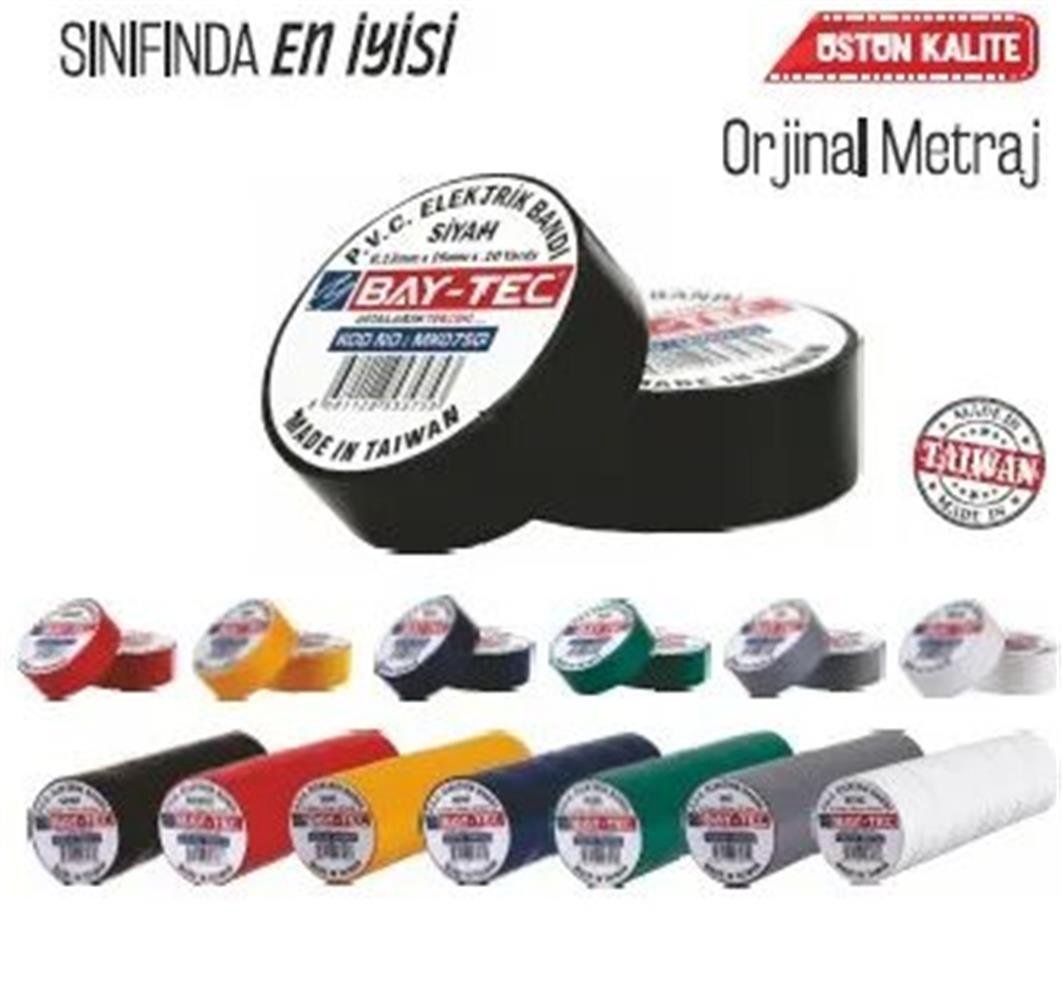Bay-Tec Mk0790 Yeşil 10 lu Elektrik Bandı