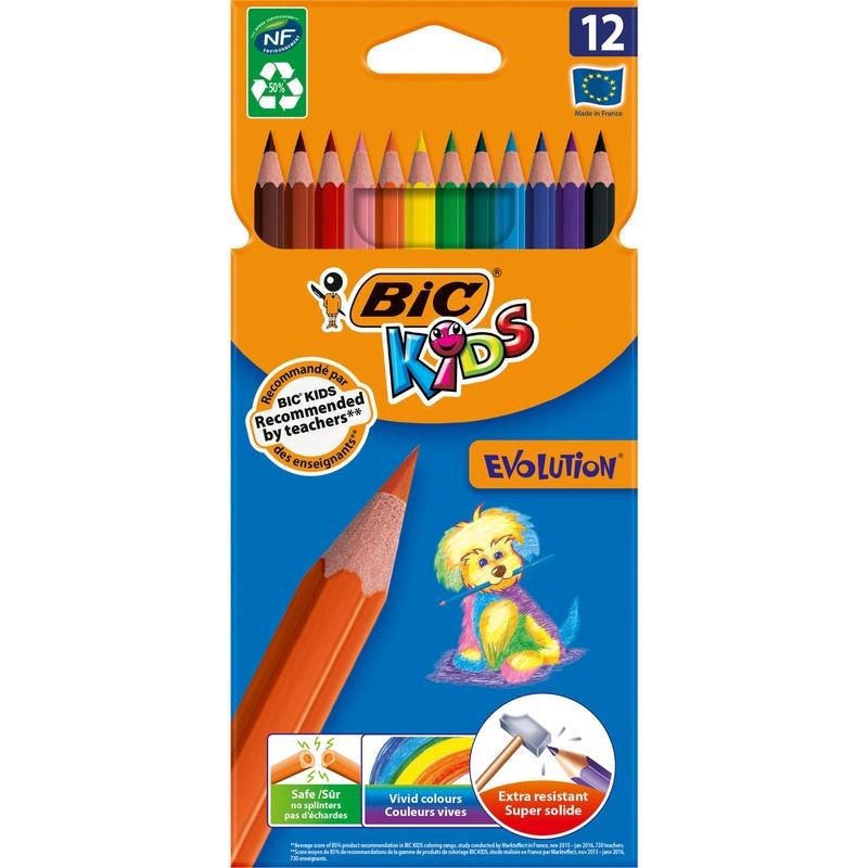 Bic Kuru Boya Evoltion Karton Kutu 12 Lİ 829029