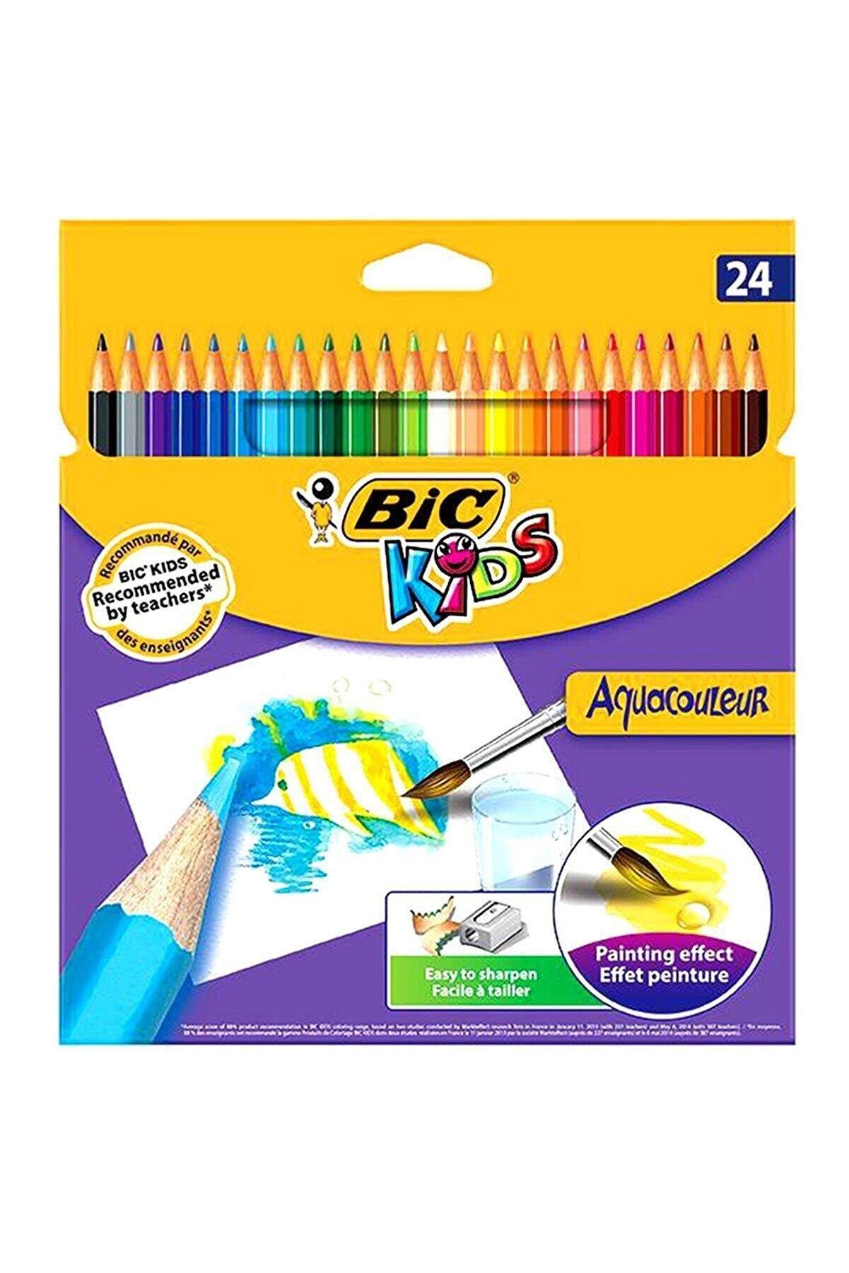 Bic Kids Aquacouleur Kuru Sulu Boya Kalemi 24 Lü Kutu