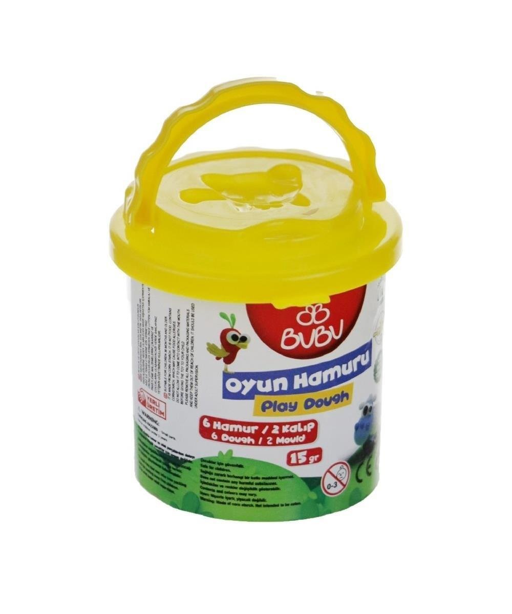 Bu-Bu OH0001 Kovalı Oyun Hamuru Seti 6 Renk x 15 Gram