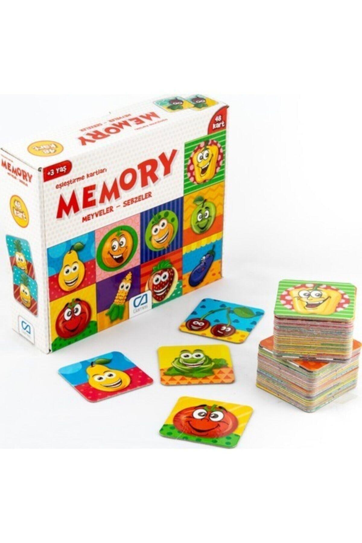Ca Games Memory Hafıza Kartı Puzzle Meyveler - Sebzeler 48 Parça