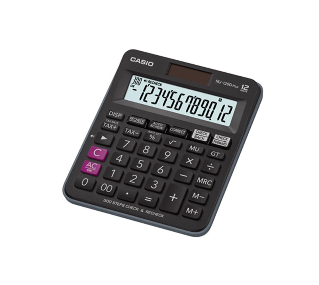 Casio Plus Mavi İşlem Kontrollü Mavi 12 Hane Masa Üstü Hesap Makinesi
