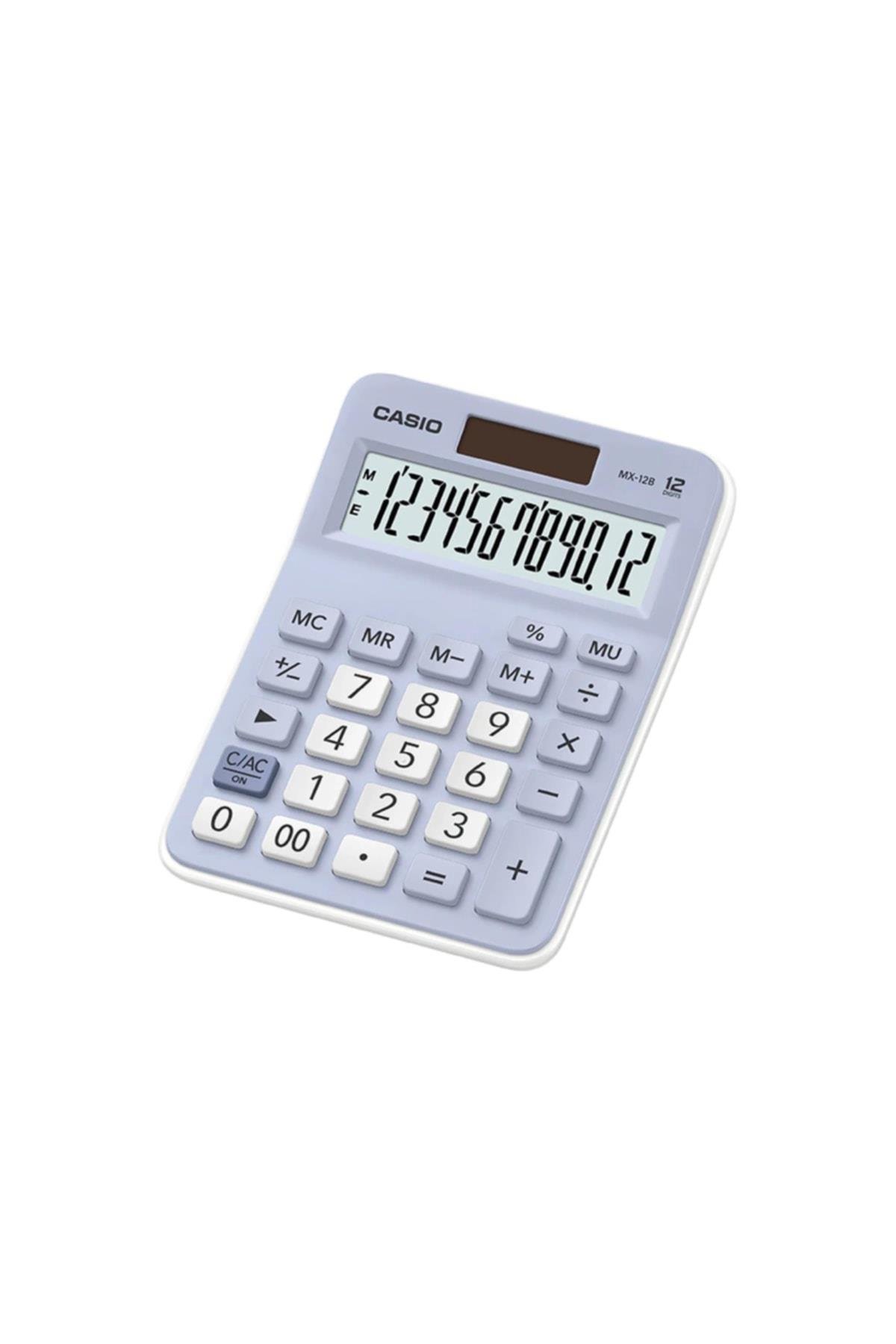 Casio Açık Mavi 12 Hane Masa Üstü Hesap Makinesi