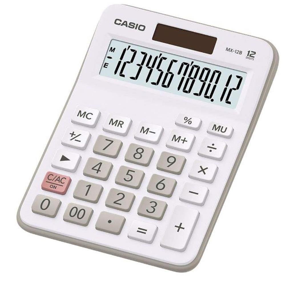 Casio Beyaz 12 Hane Masa Üstü Hesap Makinesi