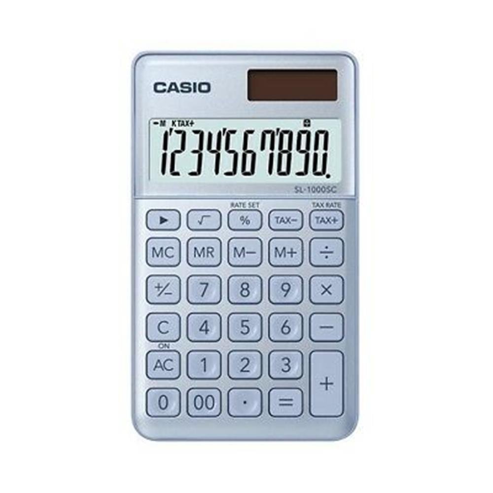 Casio Cep Tipi 10 Hane Mavi Hesap Makinesi