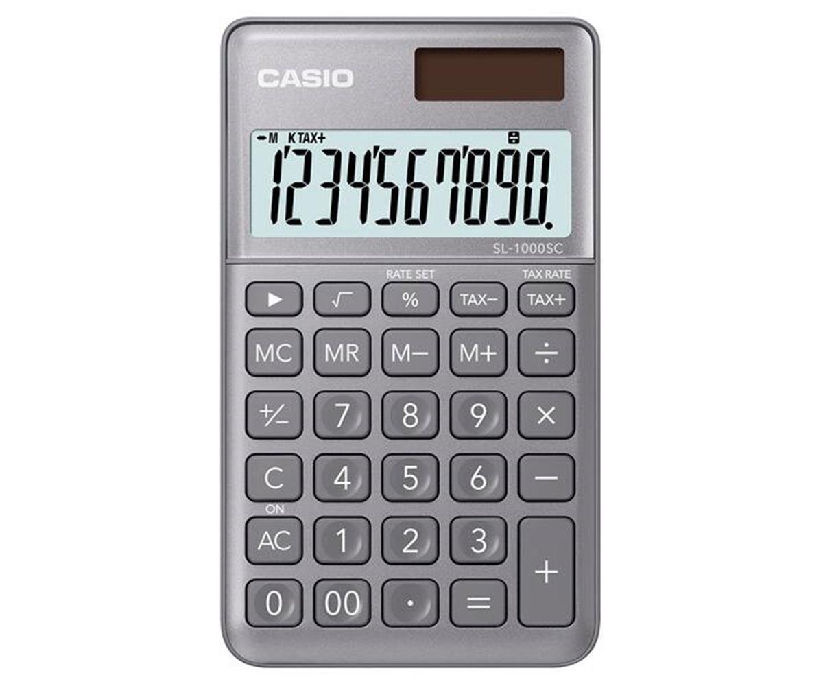 Casio Cep Tipi 10 Hane Gri Hesap Makinesi