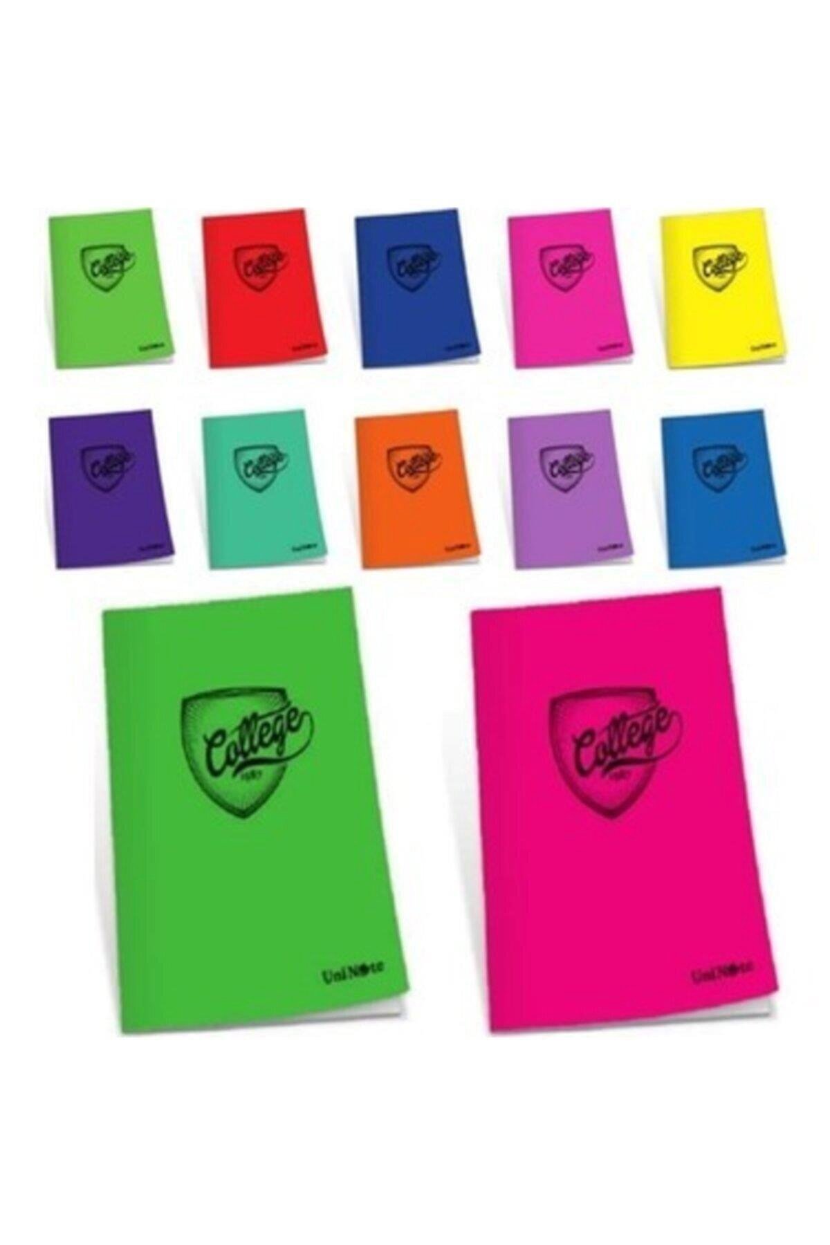 Çınar College Dikişli Plastik Kapak A4 80 Yaprak Kareli 80/4 (12 Li Paket)