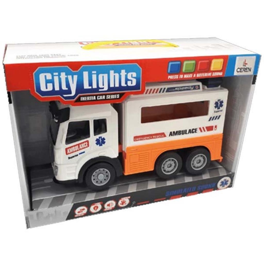 Ctoy Işıklı Ve Sesli Ambulans Kamyon