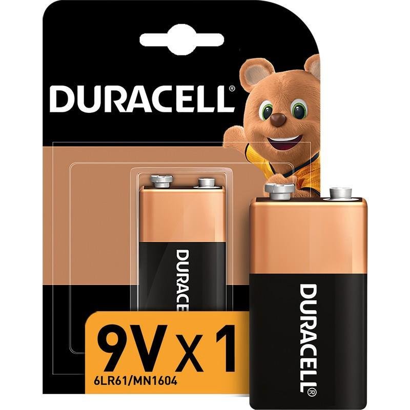 Duracell Alkalin 9 Volt Pil