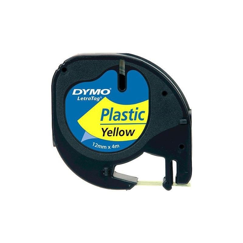 Dymo Letratag Şerit Plastik 12MMx4 MT Sarı 91202