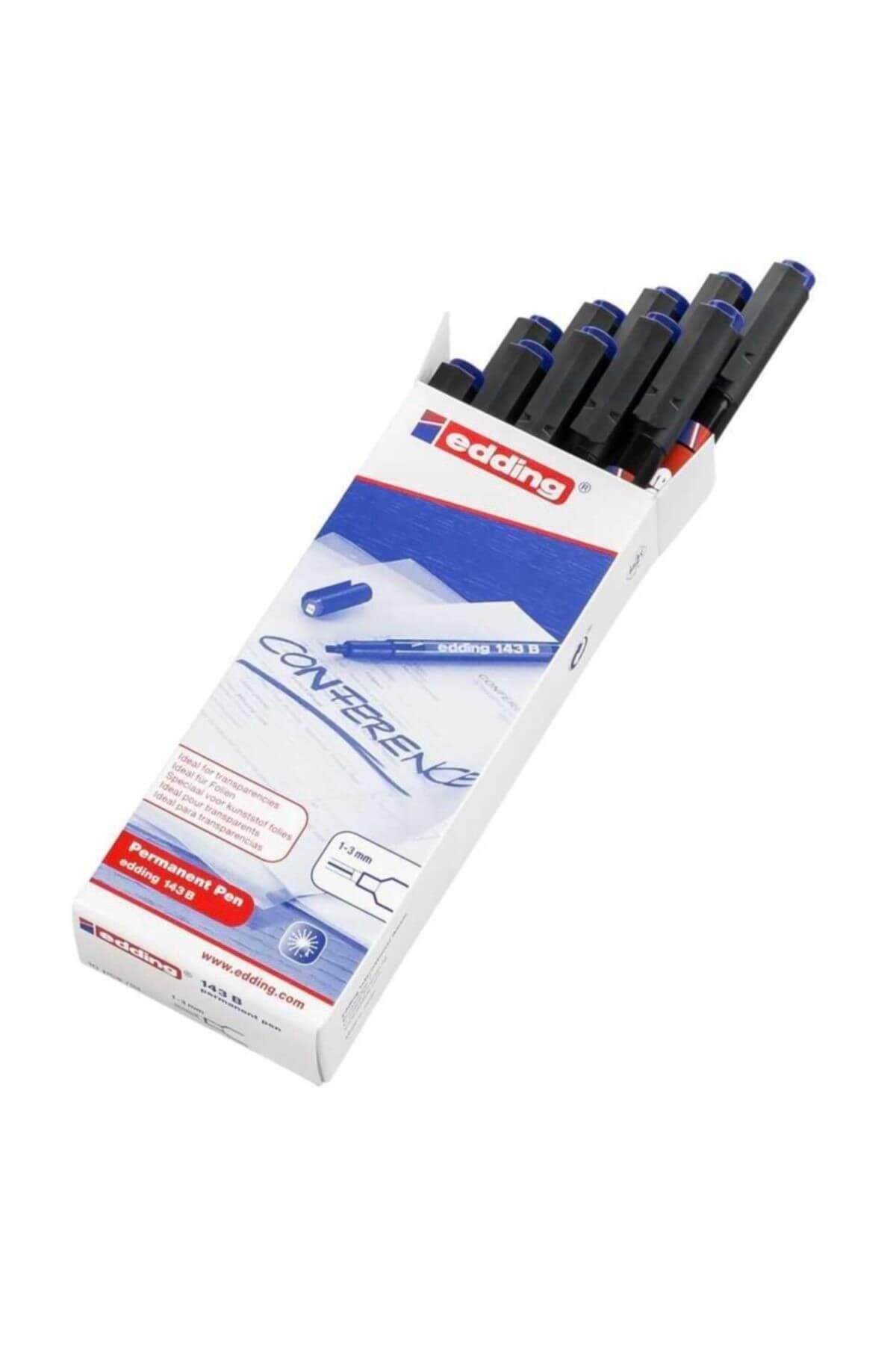 Edding Asetat Kalemi Permanent B Seri 1-3 MM Mavi 10'Lu