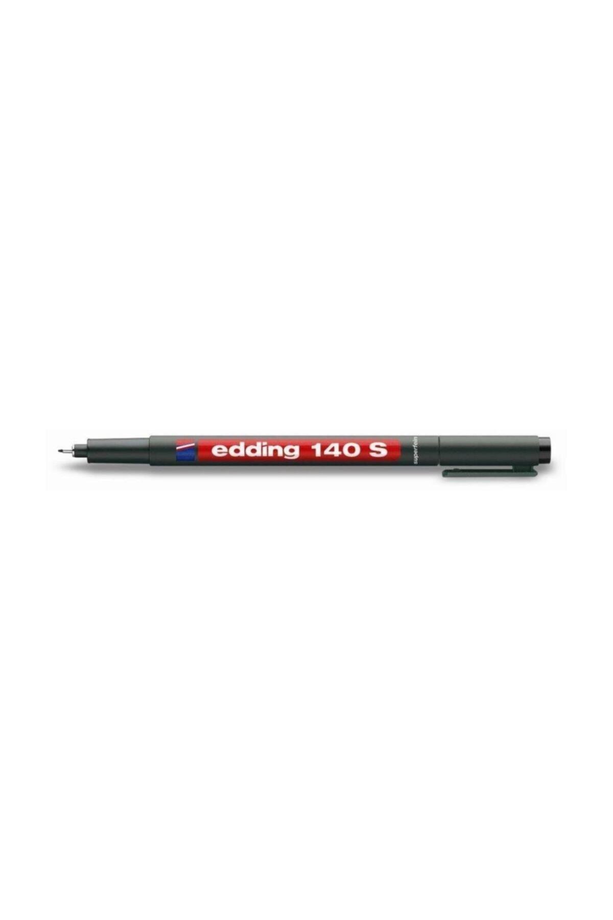 Edding 140S Asetat Kalemi Permanent S Seri Siyah (10 Lu Kutu) 0.3 mm