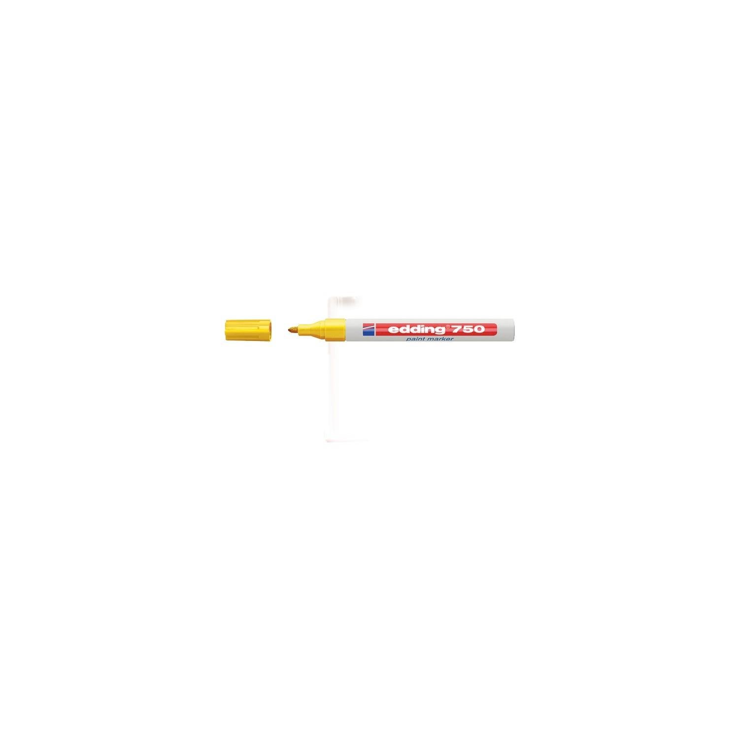 Edding Markör Boya 2-4 MM Yuvarlak Uçlu Sarı Boya Dekor Markörü (10 Lu Paket)