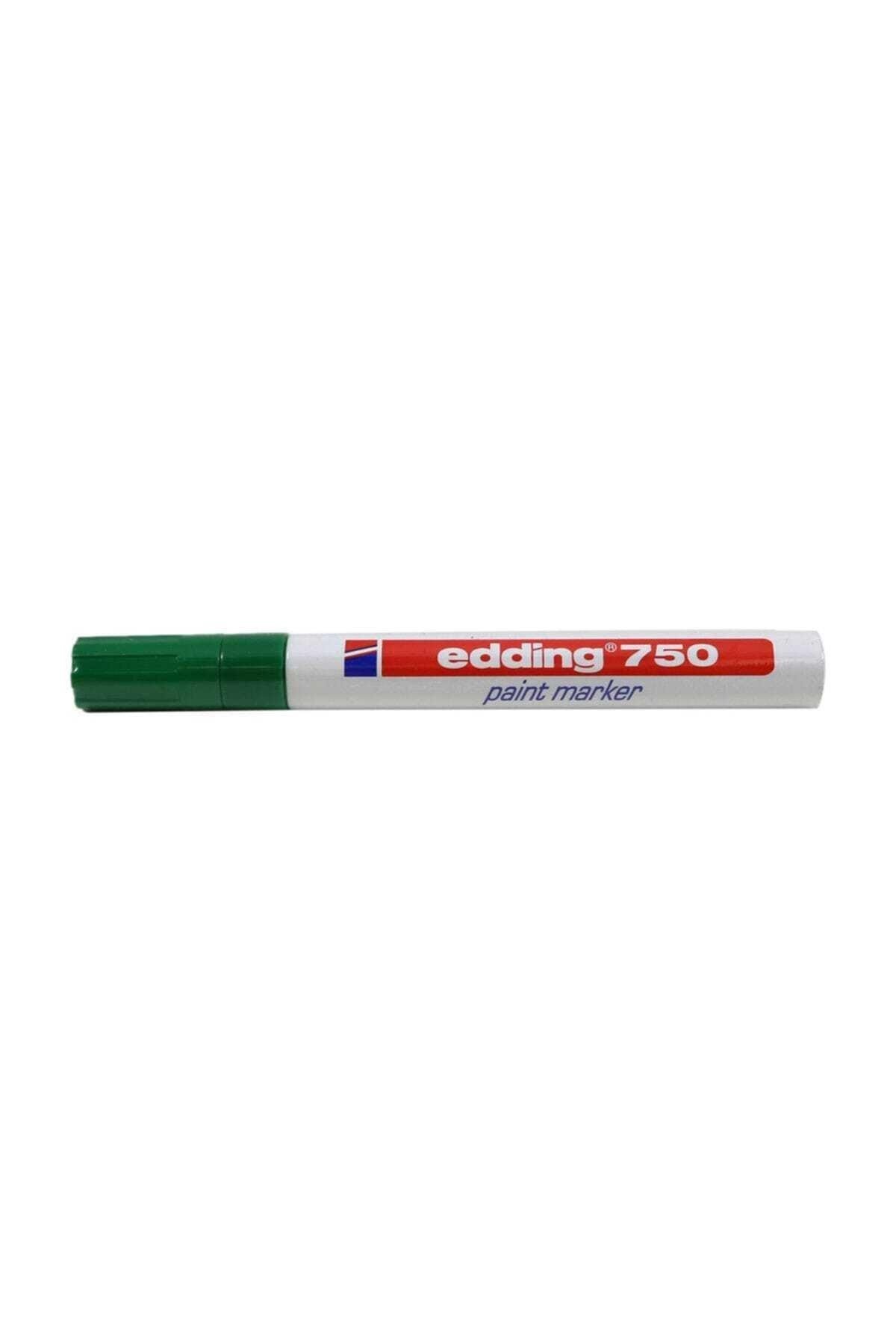 Edding Markör Boya 2-4 MM Yuvarlak Uçlu Yeşil Boya Dekor Markörü (10 Lu Paket)