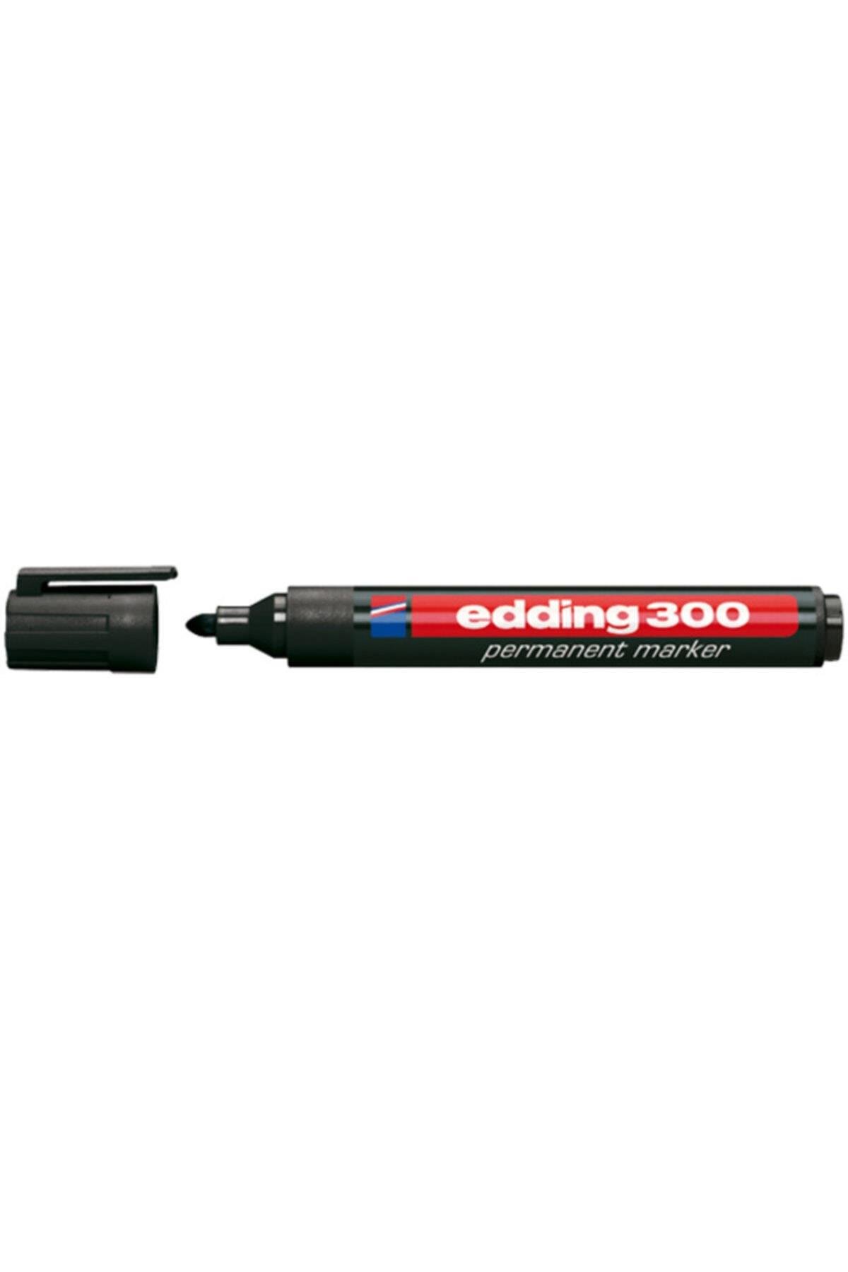 Edding Markör Permanent Yuvarlak Uçlu 1.5-3 MM Siyah 300 ( 1 Paket 10 Adet)