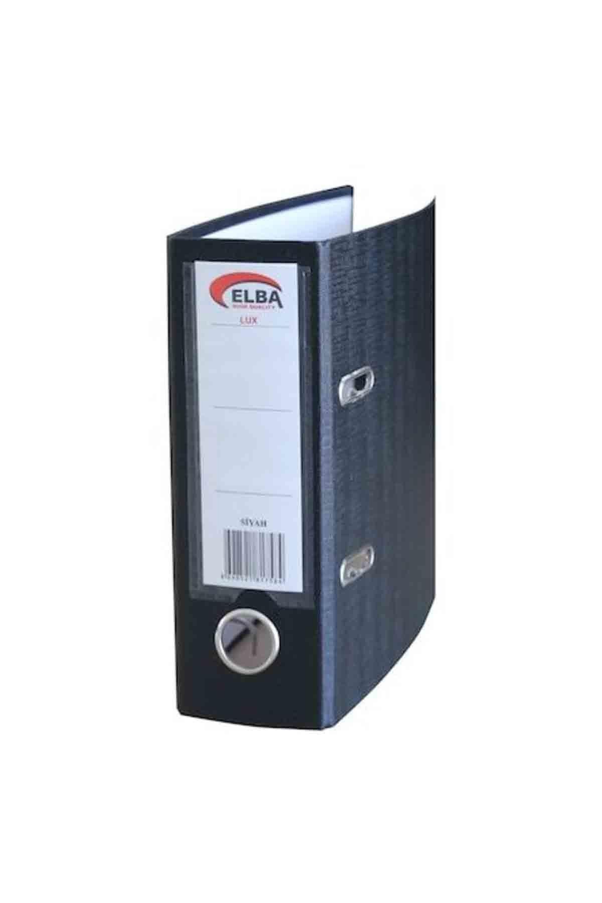 Elba Telgraf Klasör Plastik Lüx Geniş Siyah