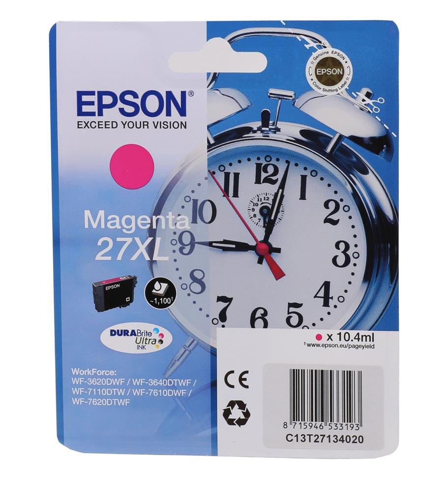 Epson T27134012 Magenta Kırmızı Mürekkep Kartuş 27XL