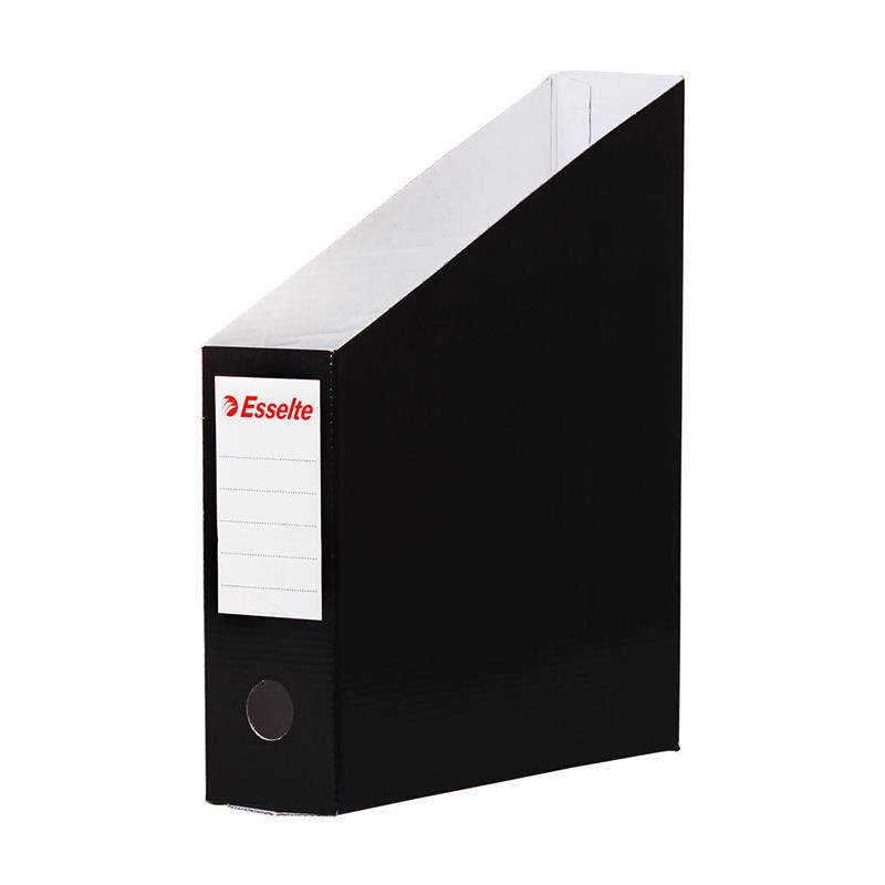 Esselte Kutu Klasör Karton Magazinlik 7.2 x 31.5 x 25 CM Siyah (6 Lı Paket)