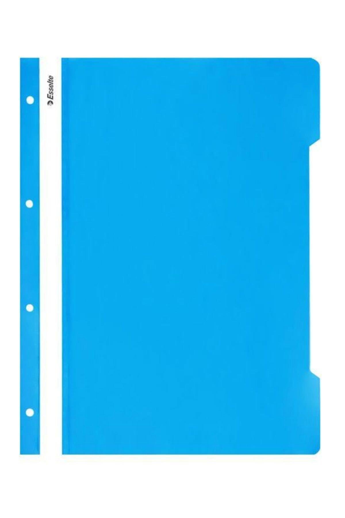 Esselte 4199 Plastik Telli Dosya A4 Açık Mavi x 50 Li Paket