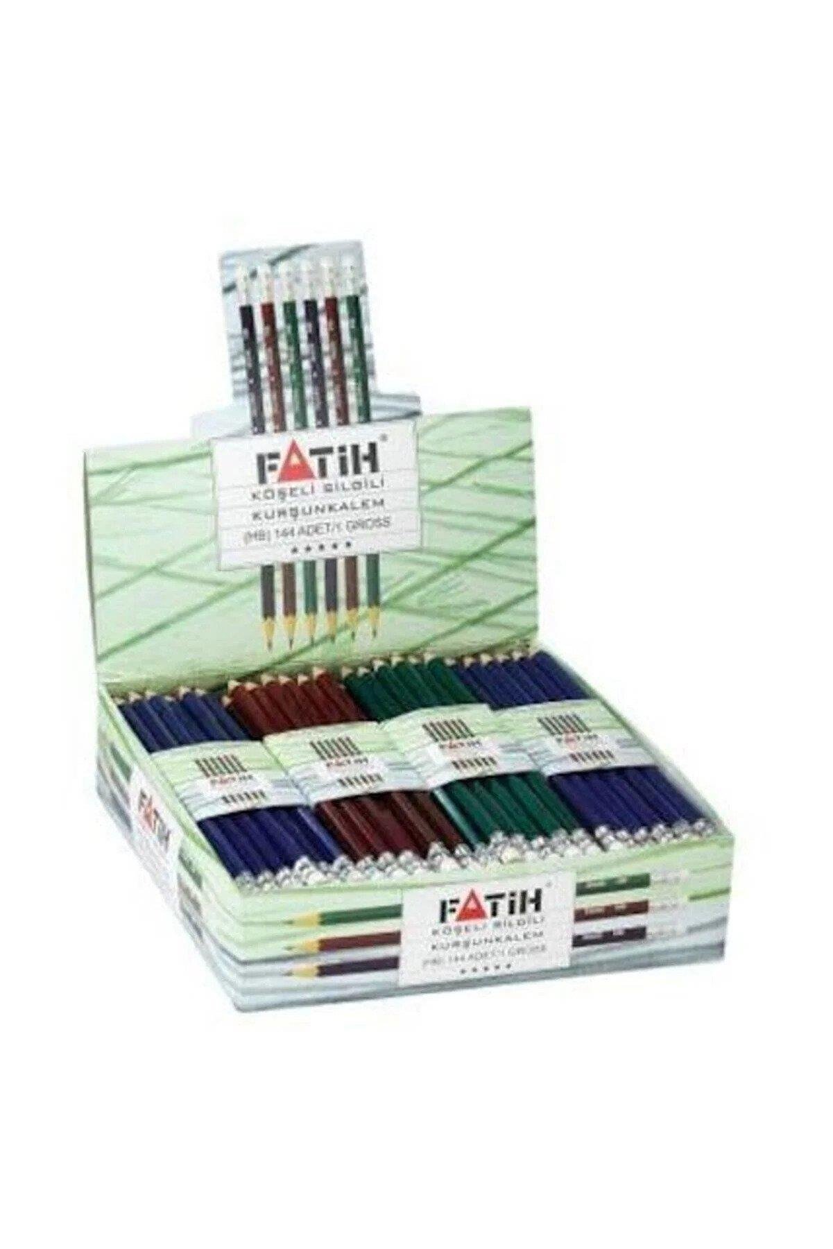 Fatih Kurşun Kalem Köşeli Silgili Kurşun Kalem (144 Lü Paket)