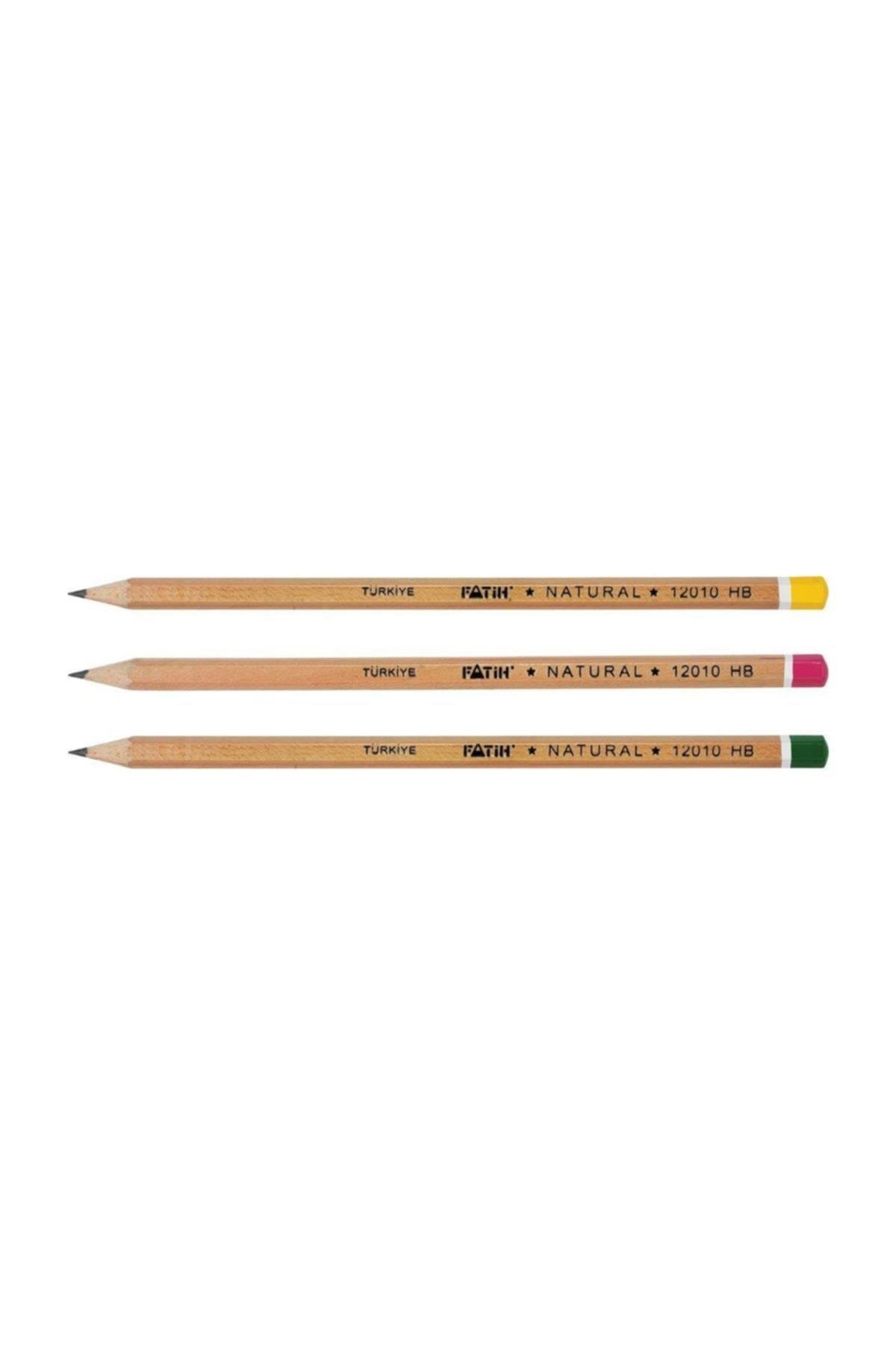 Fatih Kurşun Kalem Natural Köşeli Kurşun Kalem (1 Paket 100 Adet)