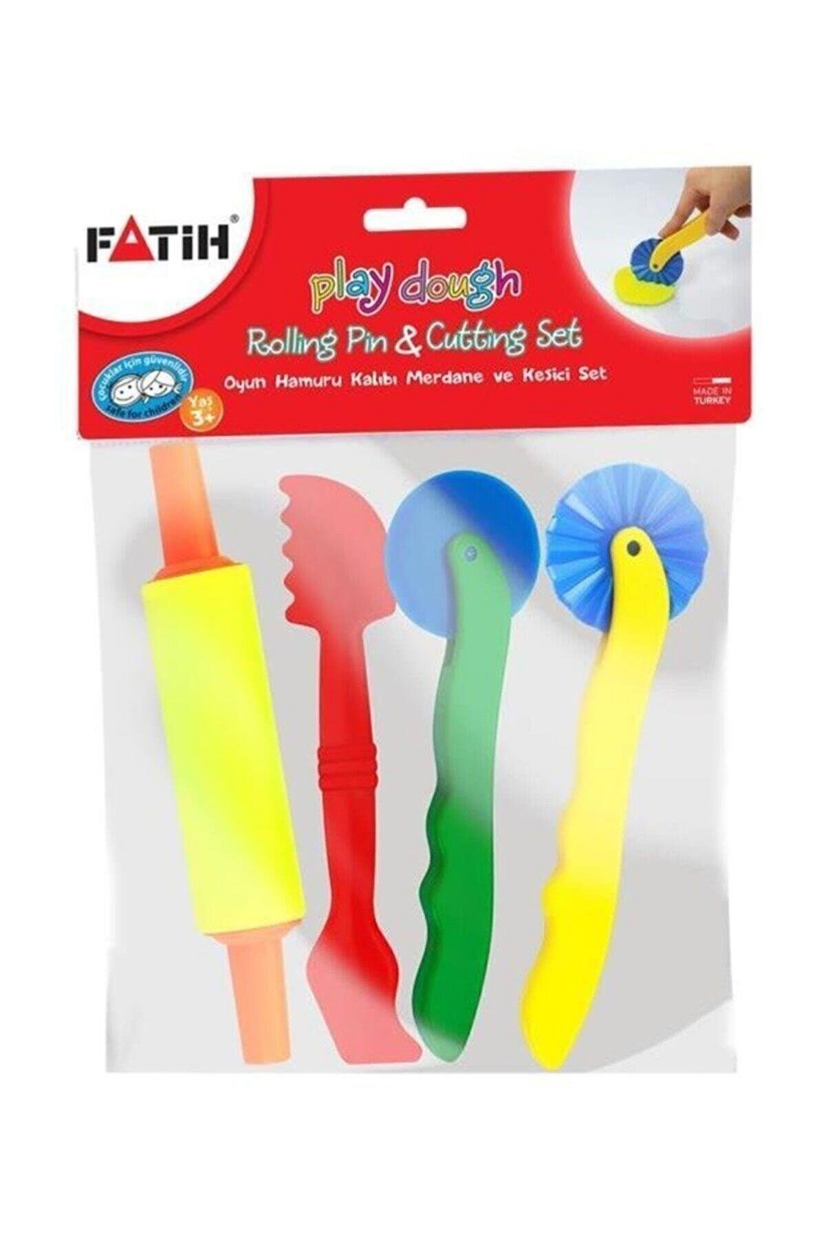 Fatih Oyun Hamuru Merdane Ve Kesici Seti