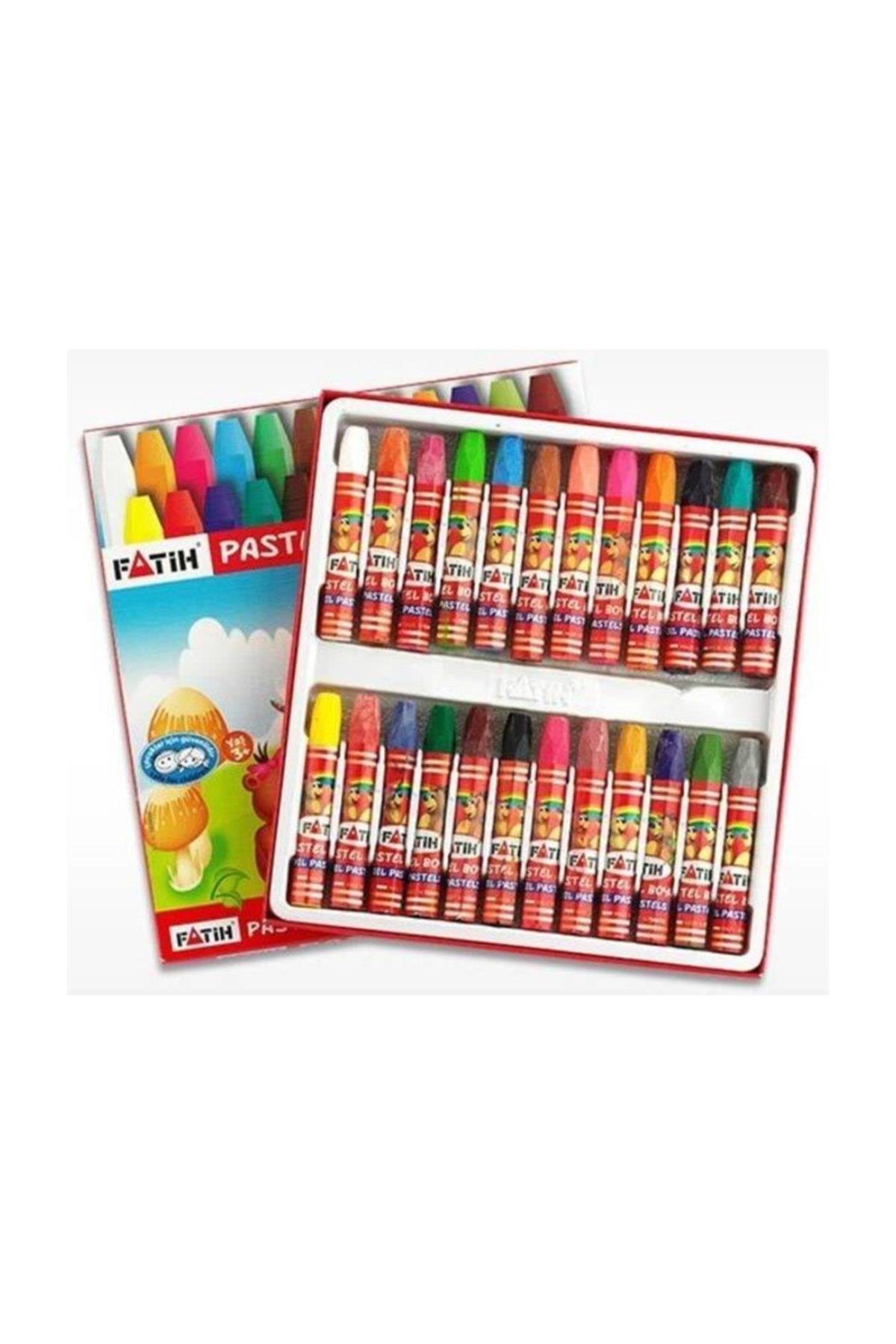 Fatih Pastel Boya Karton Kutu Köşeli 24 Renk 50340